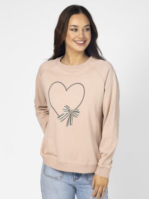 Classic Sweater - Rose Heart With Bow