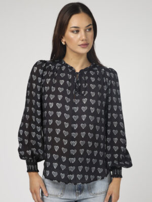 Matilda Blouse - Dark Heart