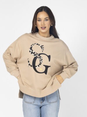 Sunday Sweater - Concrete Leopard Logo