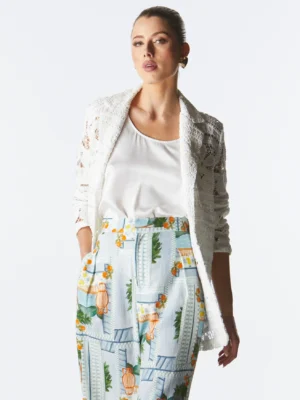 Worth It Lace Blazer - Ivory