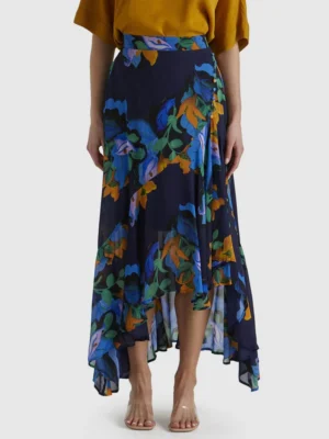 Twilight Skirt - Navy Floral