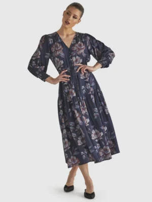 Just Imagine Dress - Navy Floral