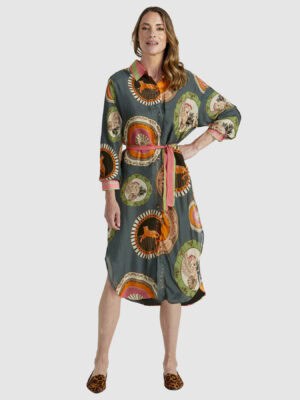 Ernst Dress - Plate Green