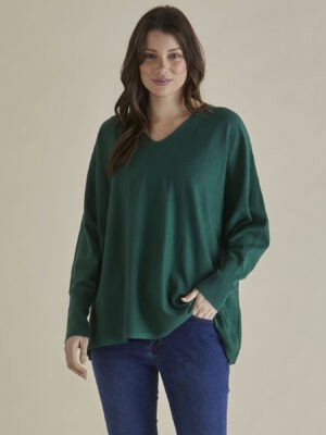 Destiny Knit Jumper - Green