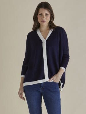Hampton Cardigan - Navy