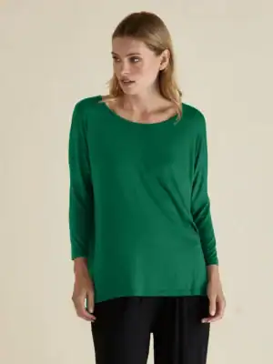 Milan 3/4 Sleeve Tee - Emerald