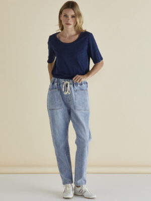 Haven Straight Leg Jean - Light Blue Wash