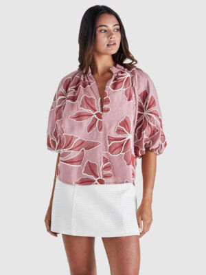 Finley Top - Pink/Red