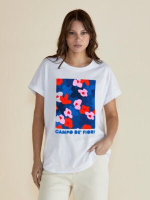 Hailey Short Sleeve Tee - Campo De' Fiori Print