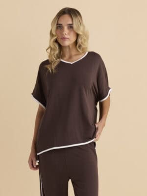 Clara Tee - Chocolate Brown