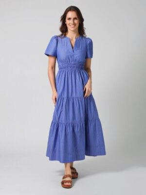 Vittoria Dress - Aegan Stripe