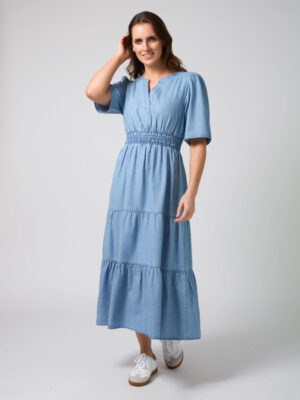 Vittoria Dress - Light Wash