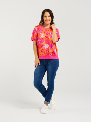 Zoe Top - Sunset Garden