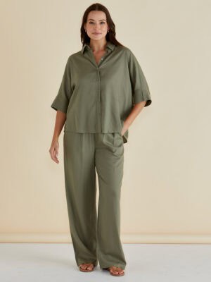 Zaza Relax Pant - Olive
