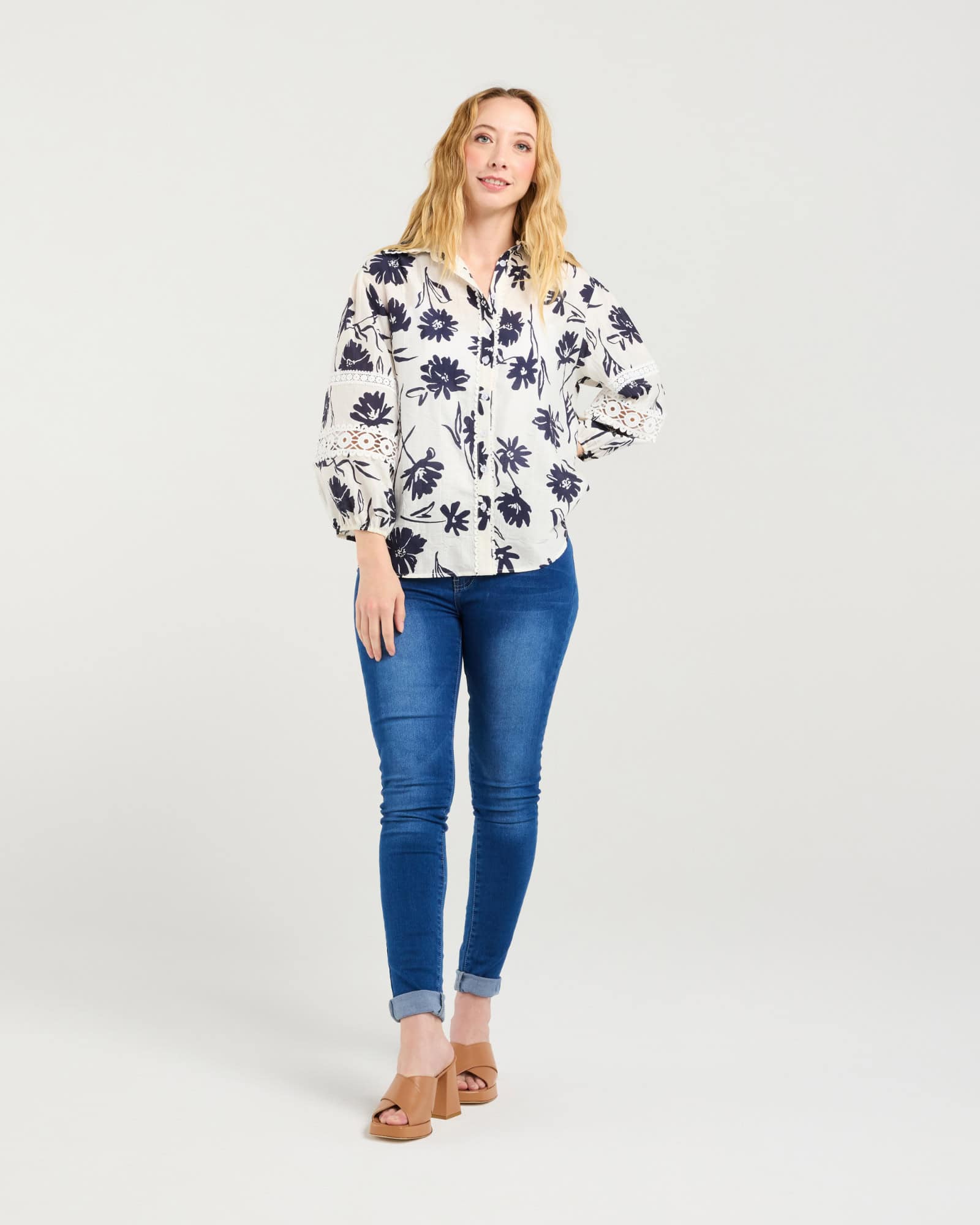 Z3027-1 Arabella Shirt Ink Blossom (2)