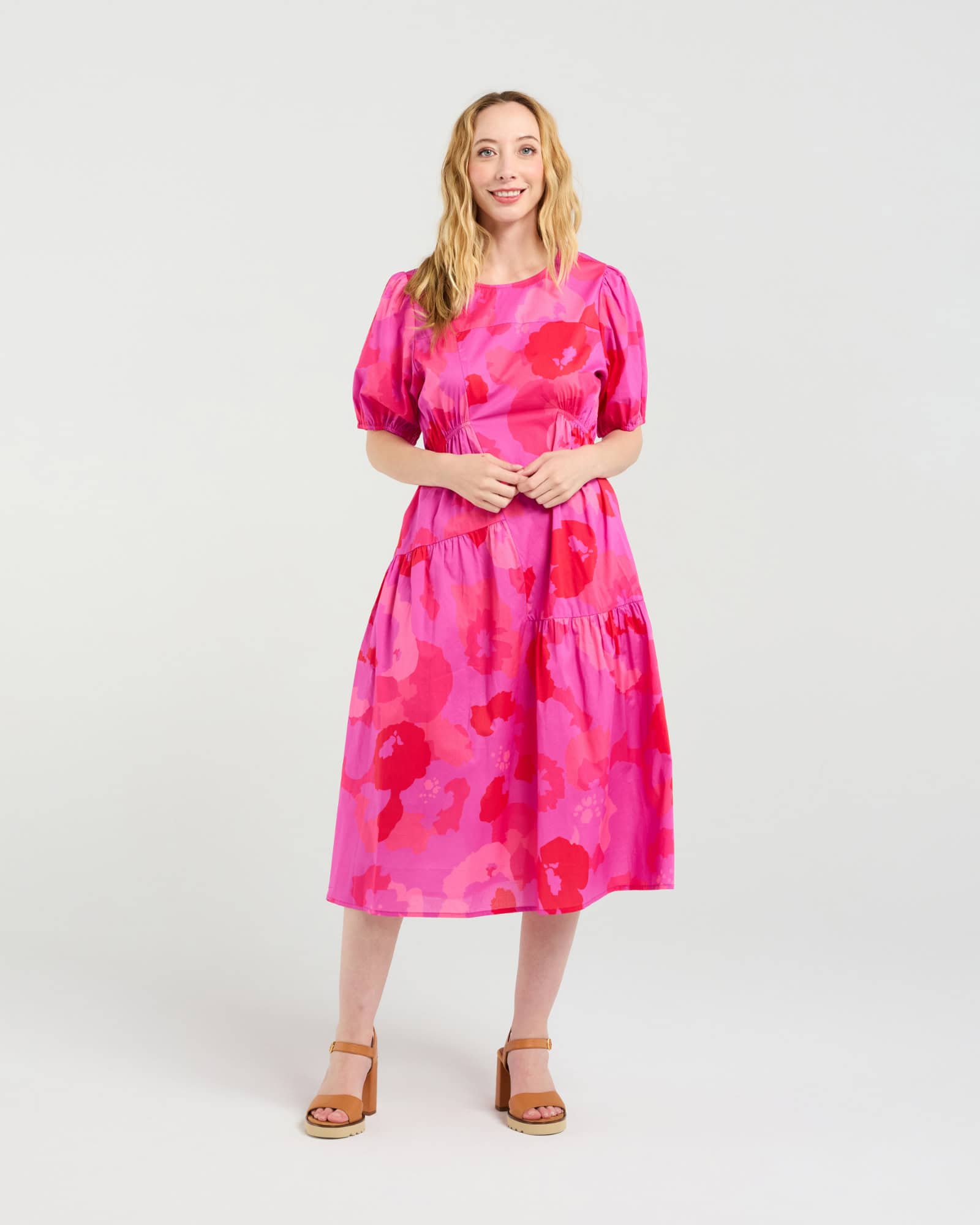 Z3052-1 Victoria Dress Fuchsia Bur (4)