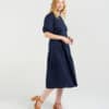 Z3052A Victoria Dress Navy (3)