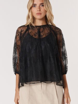 Odyssey Lace Blouse - Black