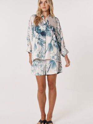 Solstice Palms Shirt - Palm Print