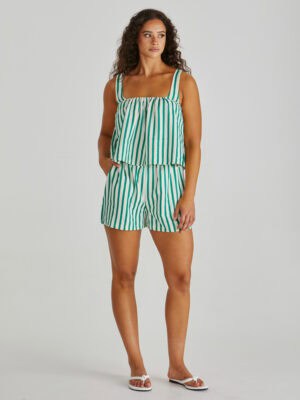 Henri Short - Green Stripe