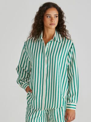 Henri Shirt - Green Stripe