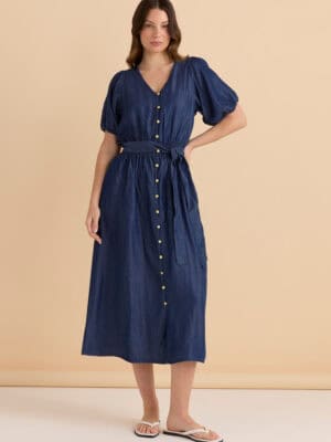 Lee Lyocell Dress - Dark Blue Wash