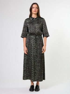 Honor Dress - Khaki Leopard