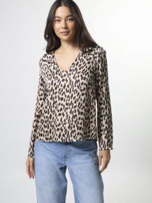Kelly Blouse - Snow Leopard