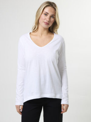 Parker V Top - White