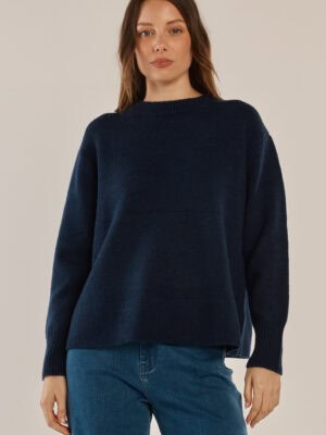 Camryn Knit Sweater - Navy