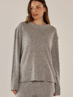 Ruby Knit Sweater - Grey Marle