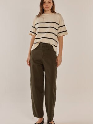 Barrel Leg Chino - Khaki