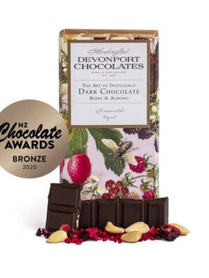Devonport Chocolates | Vintage Chocolate Bar - Silver Eye, Dark Chocolate, Almond Berry