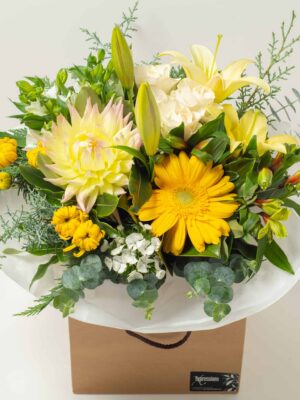 Vintage Flower Box Yellow