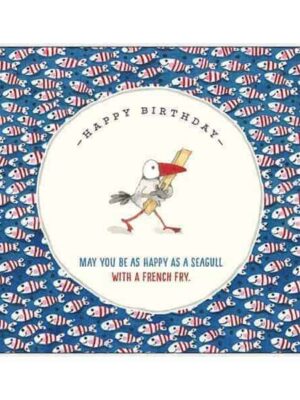 Twigseed | Greeting Cards | Happy Birthday - French Fry (Blue)