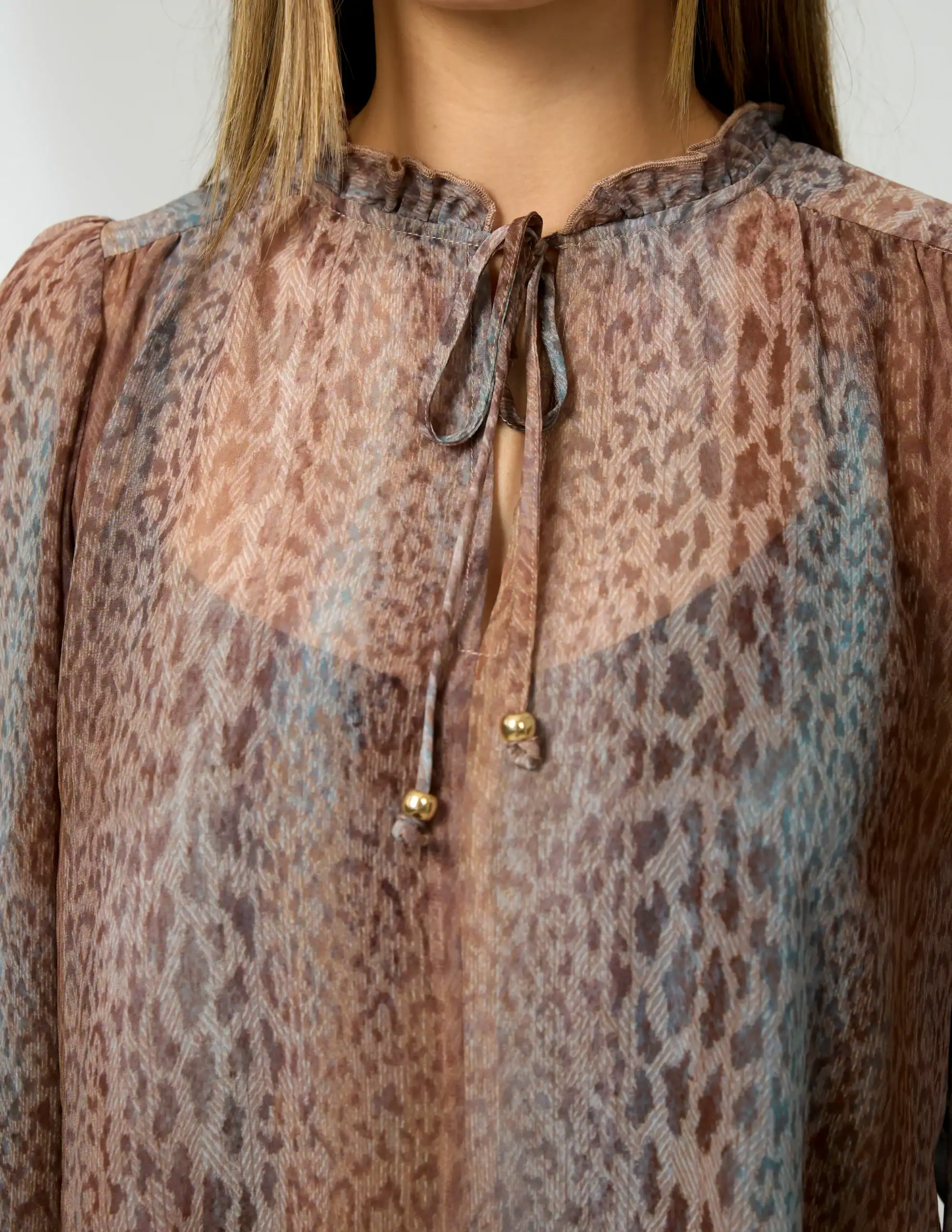 Dixie Blouse - Spring Leopard - Image 3