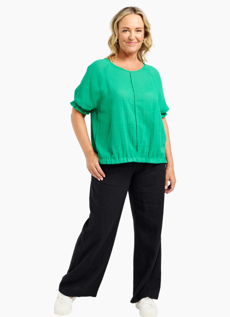 Ella Top - Green - Image 1