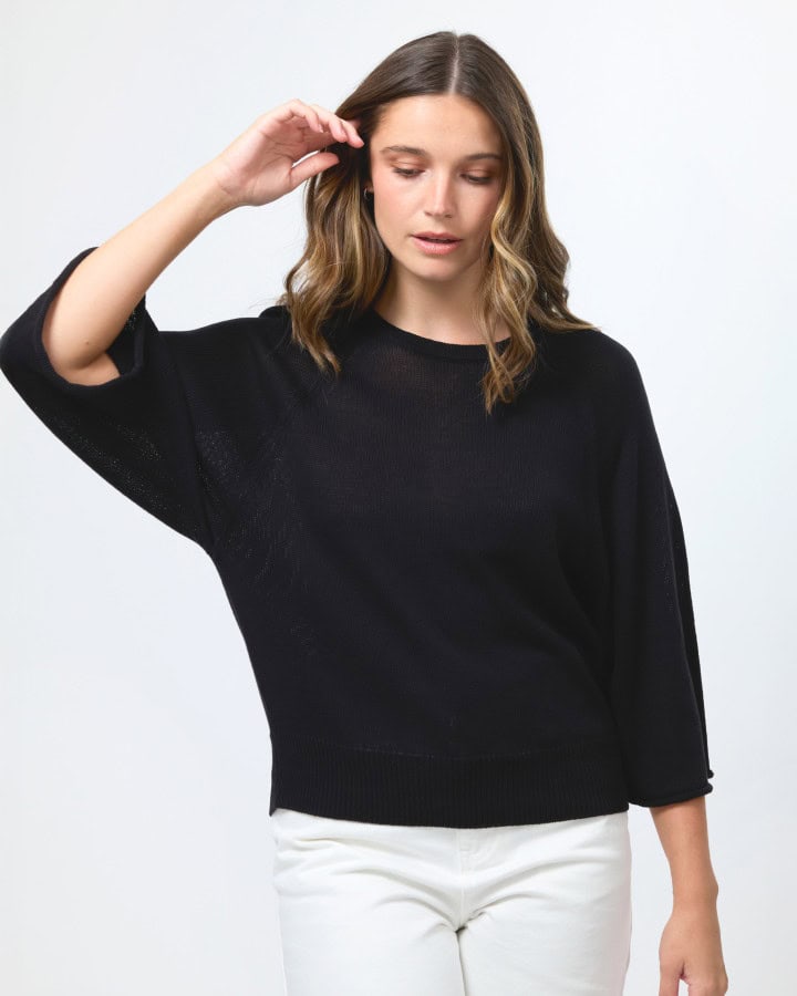 Bebe Top - Black - Image 1