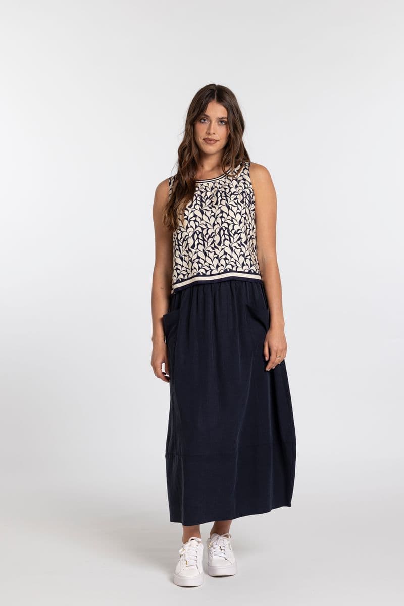 Collet Top - Print - Image 1